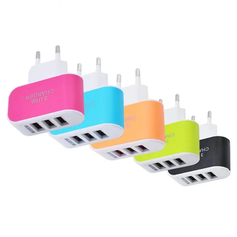 Новое поступление 3-Порты и разъёмы зарядное дорожное usb-устройство АС Зарядное устройство адаптер для телефона вилка стандарта ЕС/США