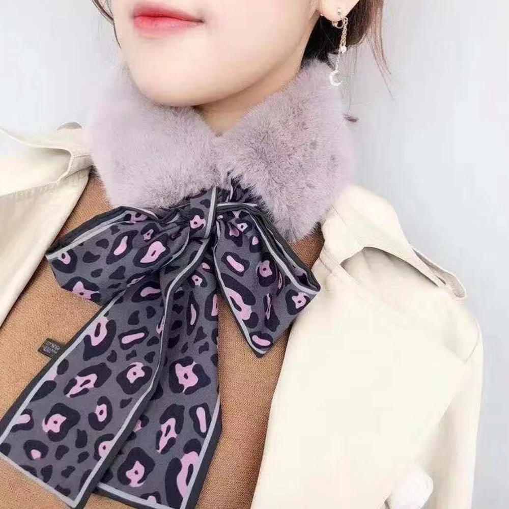 Женский шарф с галстуком-бабочкой теплые шарфы для шеи женский теплый плюшевый
