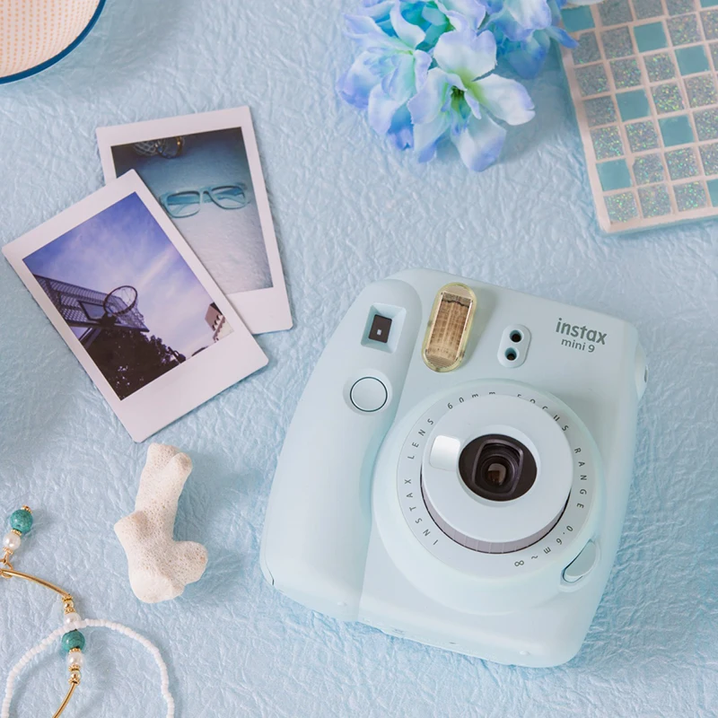 Fujifilm Instax Mini 9 мгновенная камера Ice Blue + Fuji Обычная пленка 40 листов фотобумага|instant