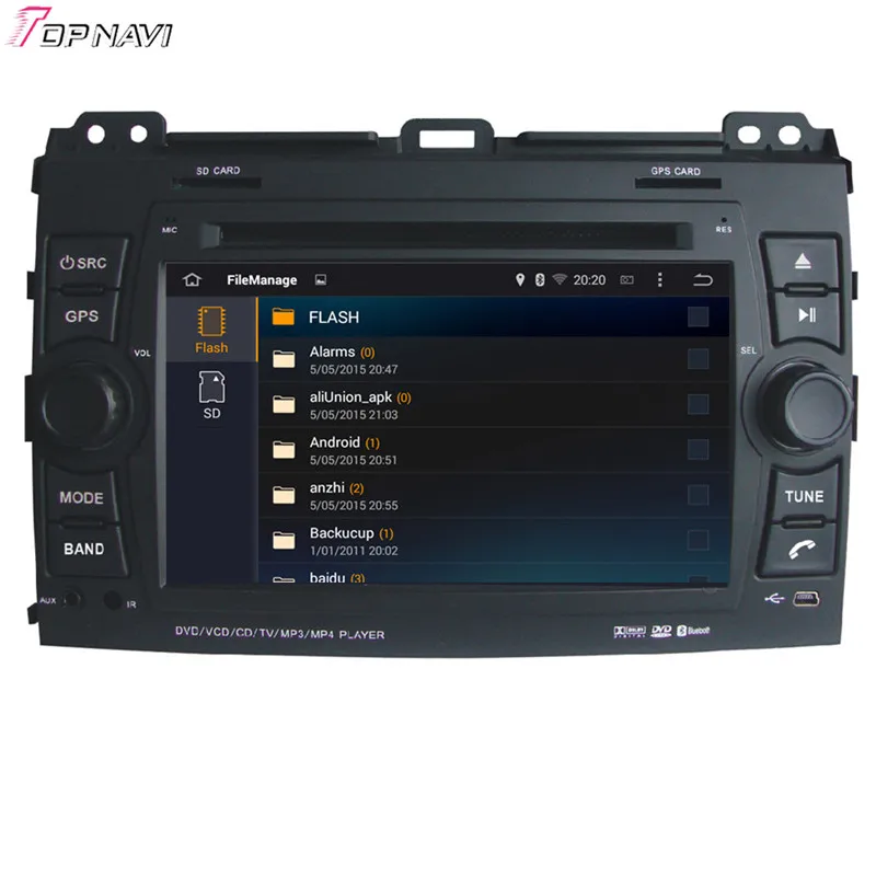 TOPNAVI 7 ''Восьмиядерный 4 Гб RAM Android 6 0 Автомобильный Радио Стерео GPS для Toyota Prado 2002