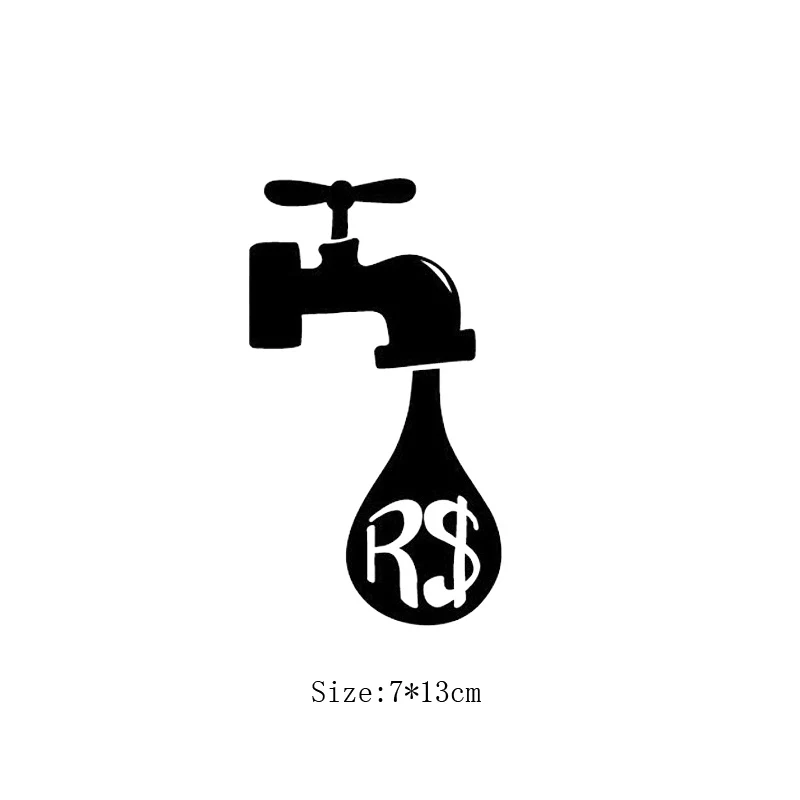 Креативная наклейка KUCADA water is money switch украшение для дома Настенная Наклейка