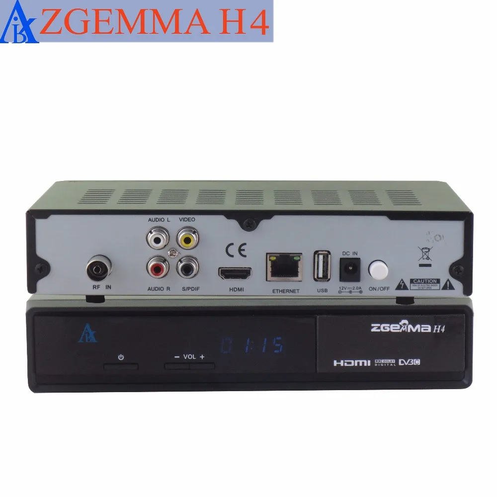 

5 pcs/lot zgemma H4 picture in picture cable tv decoder triple cable tuner 3 * dvb c