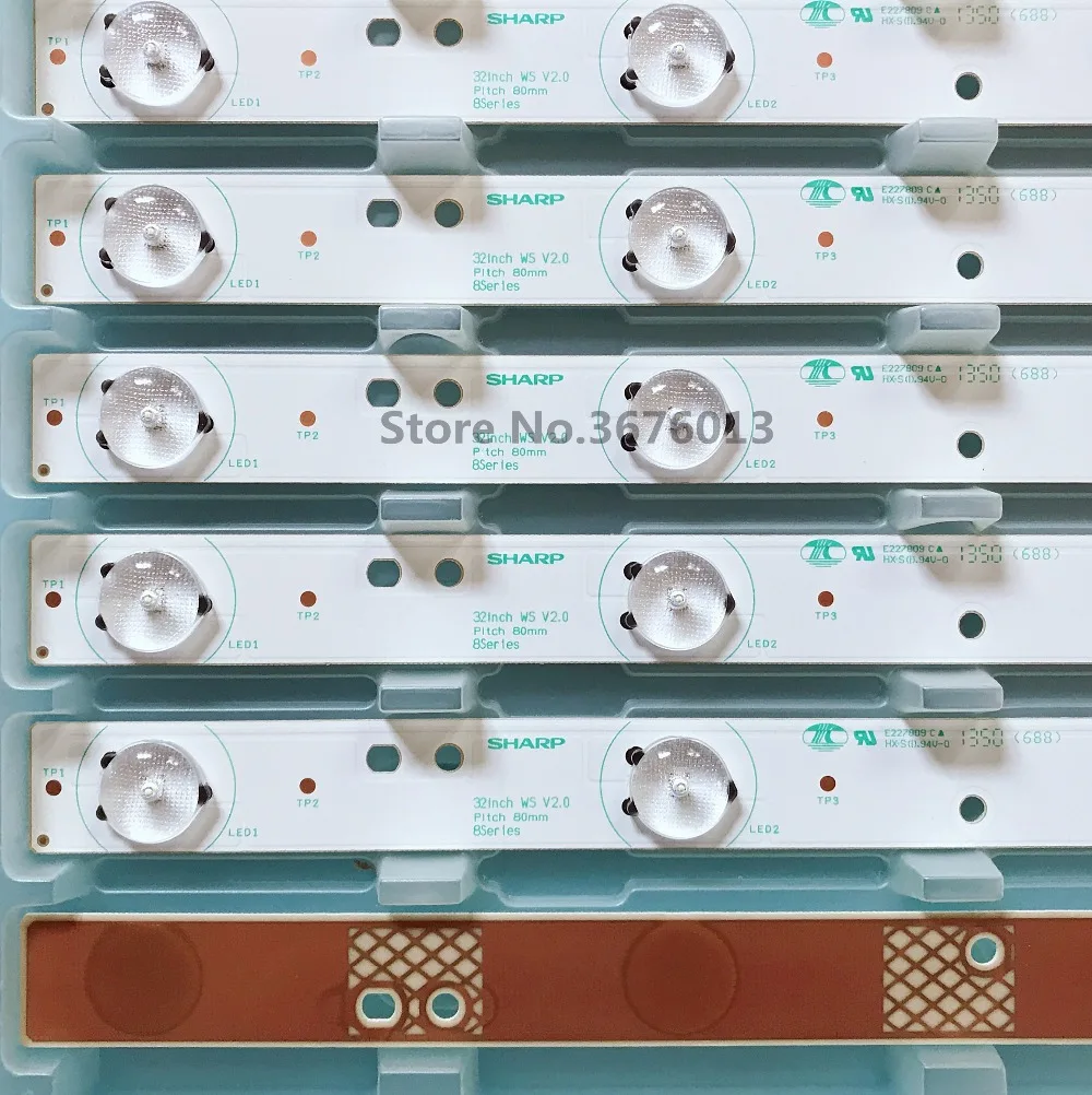 Для 32E320W 32E350E 32E306C светодиодная подсветка 32-дюймовый WS V2.0 8 ламп экран RDL320HY | Лампы и