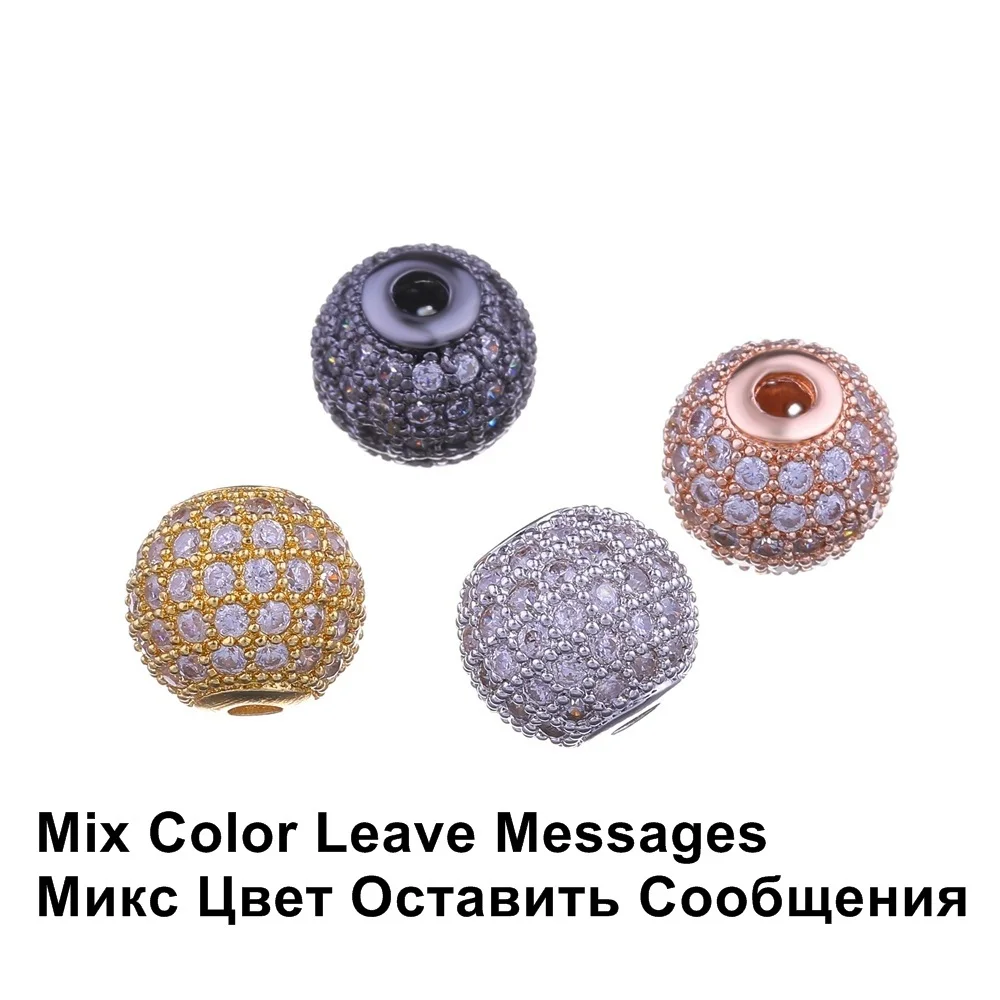 6 pieces Mix Color 8 мм 10 мм 6 шт./лот проложили Стразы с металлическим отверстием шариковые бусины аксессуары для женщин бусины Браслеты Серьги сделай сам - Цвет: 6 pieces Mix Color