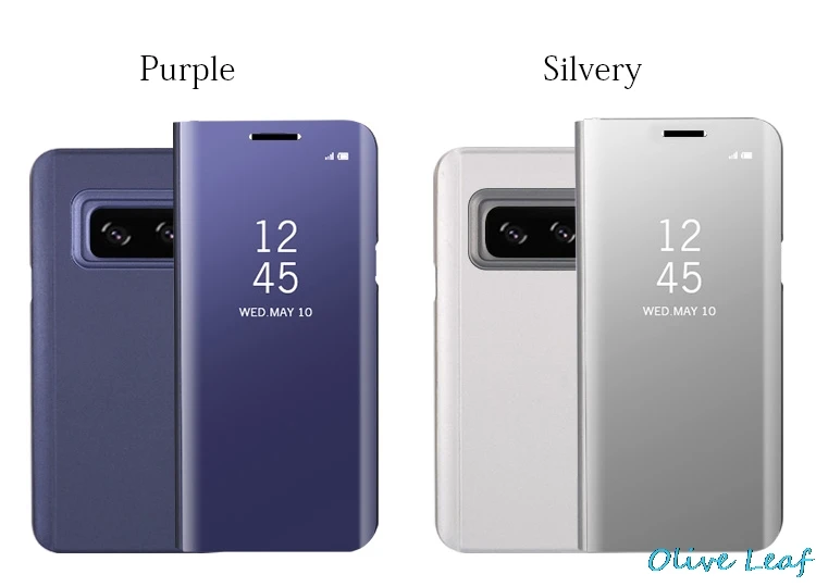 Для samsung Galaxy S6 Edge Plus S7 край S8 плюс обратите внимание, для девочек от 5 до 8 лет флип-кейс для samsung Galaxy прозрачный кейс крышка из искусственной кожи Чехол Держатель зеркальный чехол для задней панели