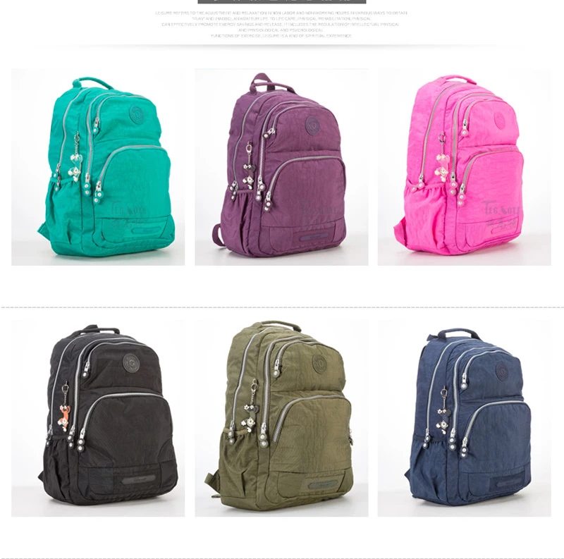 TEGAOTE, женский рюкзак для девочек-подростков, нейлоновые рюкзаки, Mochila Feminina, женский рюкзак для путешествий, школьный ранец, женская сумка
