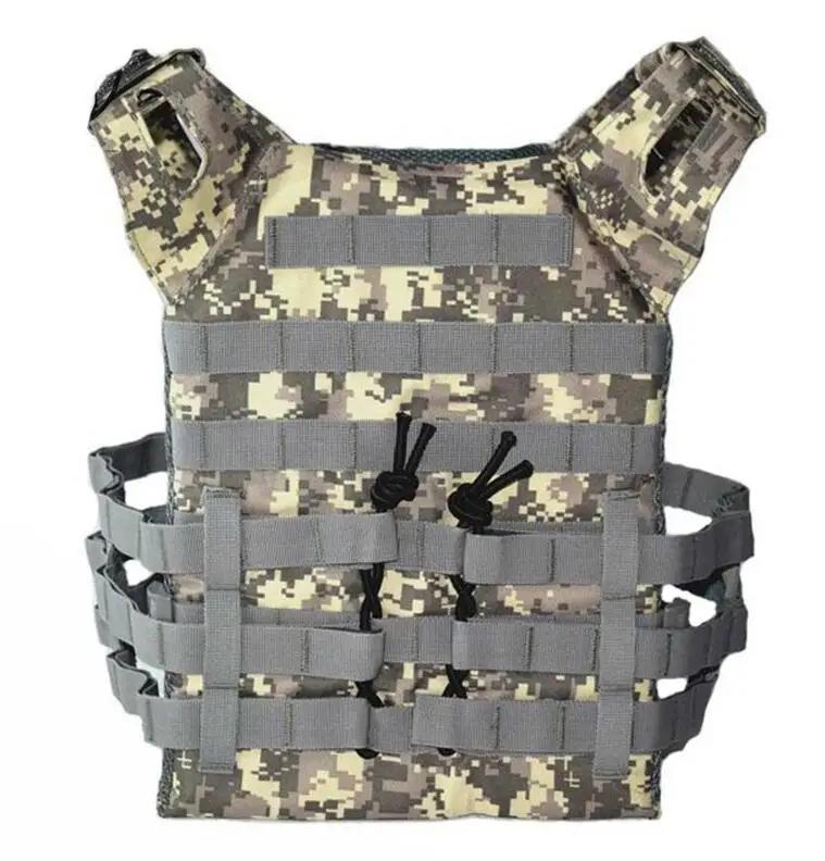 ACU 600D охотничий легкий тактический жилет военный Molle Plate Carrier Magazine страйкбол Пейнтбол CS открытый защитный жилет - Цвет: ACU