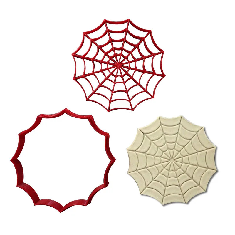Film Super Hero Spiderman Face Eyes Spider Web Cookie Cutter Set Made 3D Printed Fondant Cupcake Top Cake Decorating Tool | Дом и сад