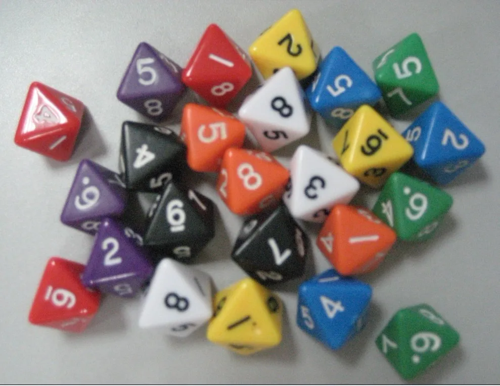 D8 кости цифровая игра калькулятор жизни магический реквизит TRPG DND цветные 8 face |