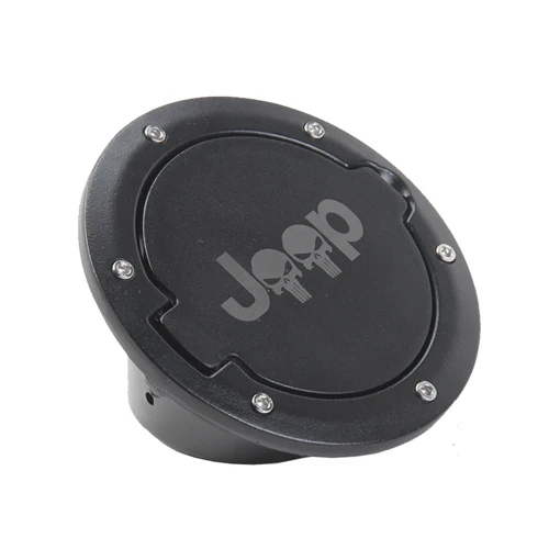 HYZHAUTO 1 шт. крышка топливного бака для Jeep Wrangler JK 2007- аксессуары сплав+ ABS Автомобильный газовый колпачок Высокое качество черный автомобиль-Стайлинг - Цвет: LOGO
