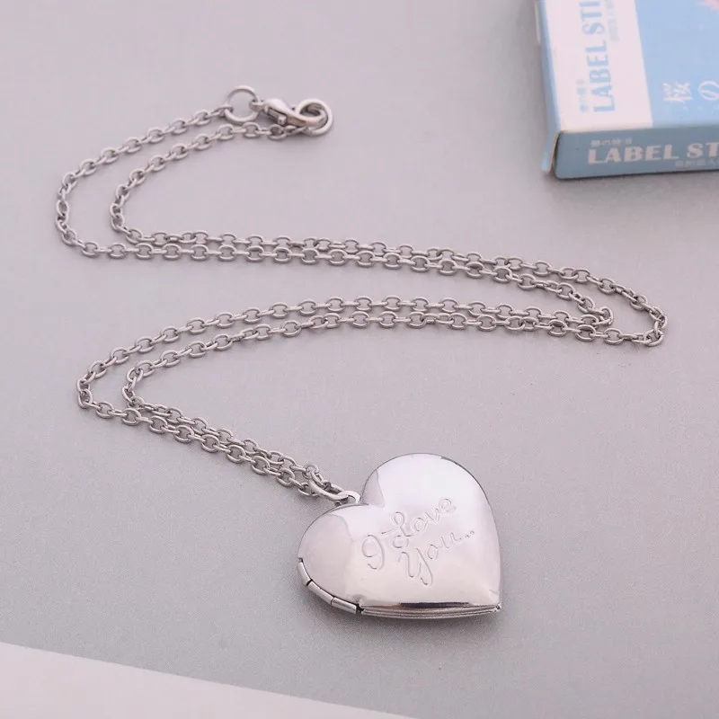 Секретная медаль MINGQI DIY в форме сердца простое металлическое ожерелье Love Forever