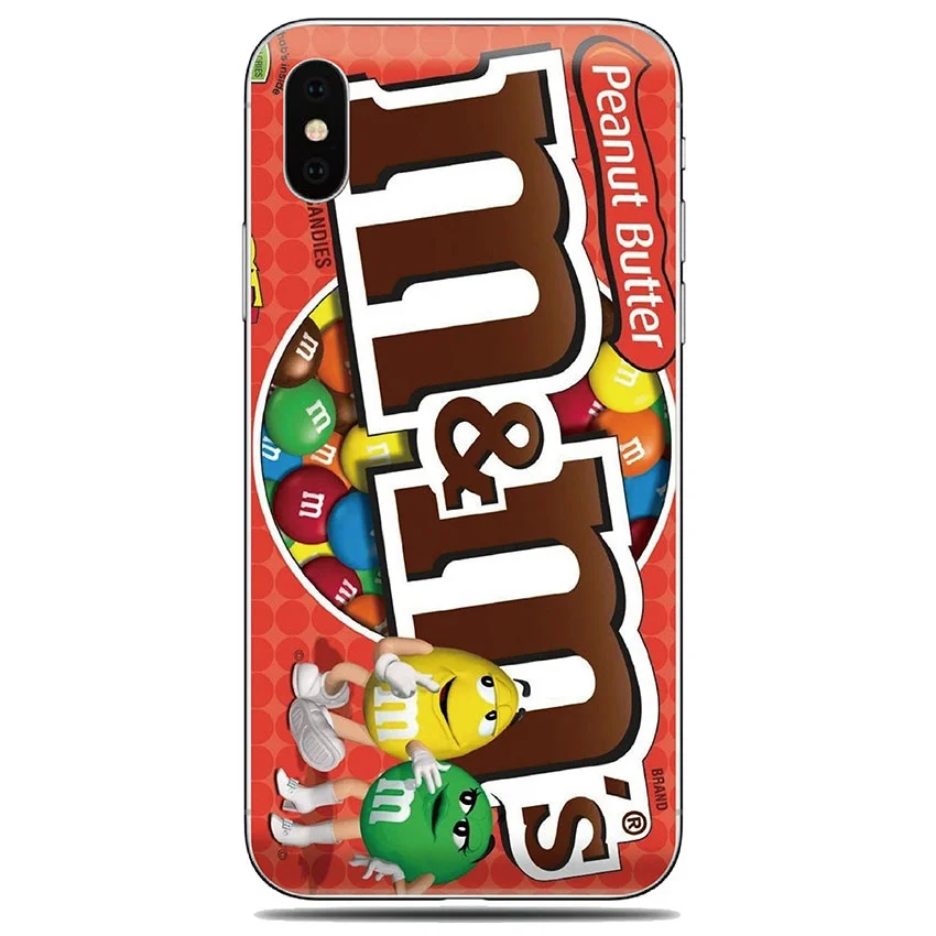 17 Чехол для iPhone 11 pro X XS Max XR 7 6 6S 8 Plus 5 S 5S SE M& Ms шоколадный Мягкий ТПУ Мягкий силиконовый чехол для телефона - Цвет: 17