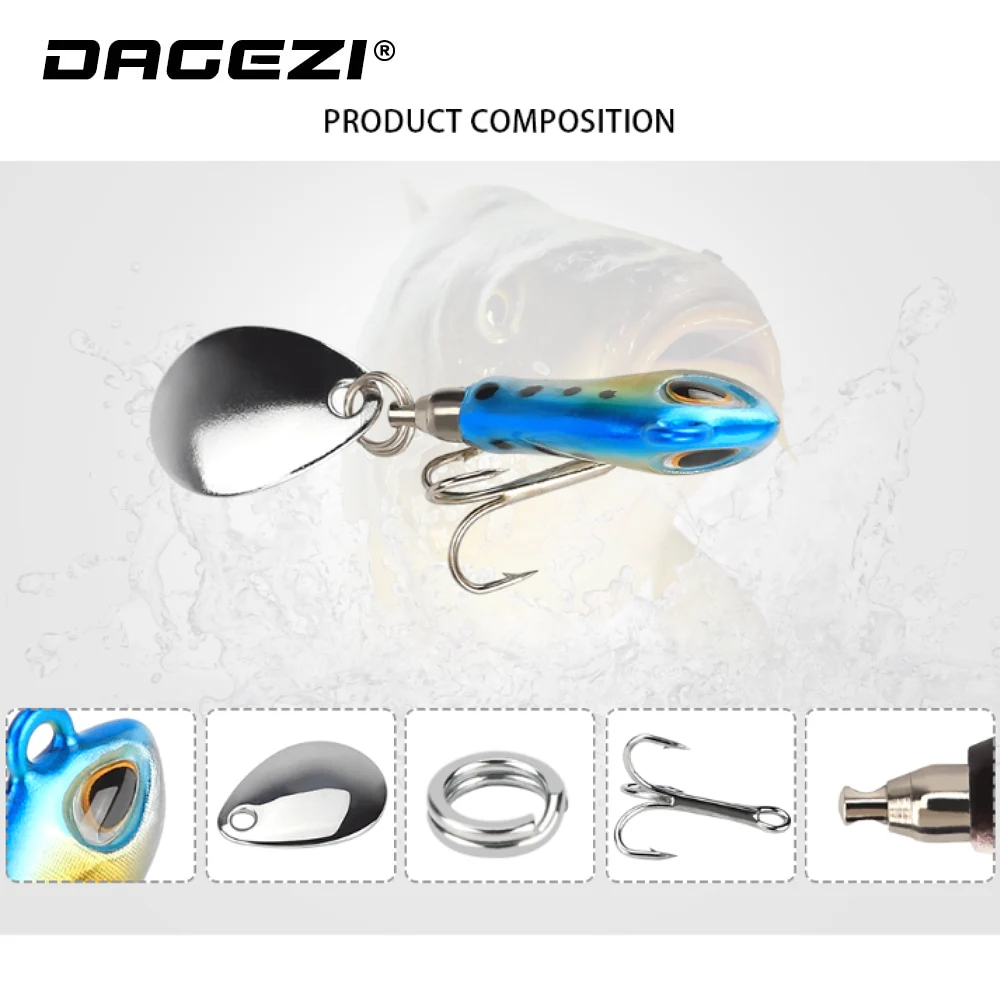 DAGEZI VIB рыболовные приманки 5 шт./лот мормышка приманка для ловли окуня 6 г