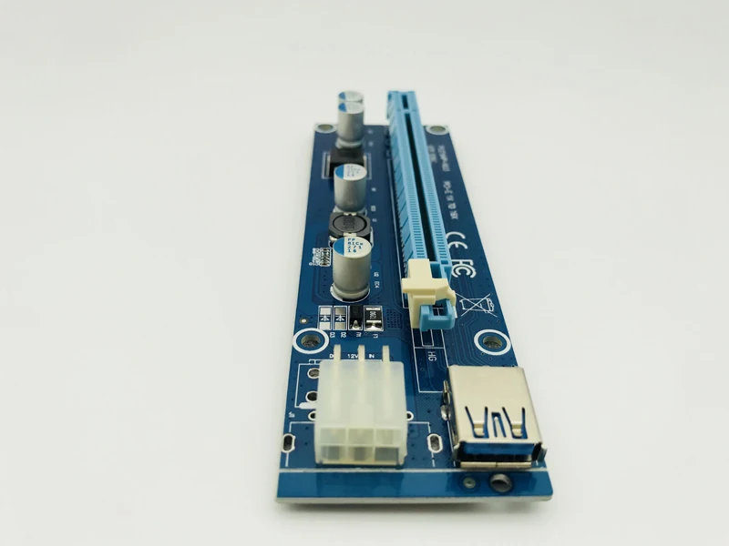 Bestellen 50 PCS VER 006C PCI-E PCI Express E 1X Zu 16X Riser Karte USB 3.0 Kabel SATA Zu 6Pin Power Kabel 60 CM Für BTC Bitcoin Miner Bergbau