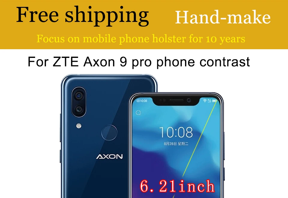 Роскошный кожаный чехол-книжка RYKKZ для zte AXON 9 Pro, чехол-подставка для мобильного телефона zte AXON 9 Pro Max, кожаный чехол для телефона