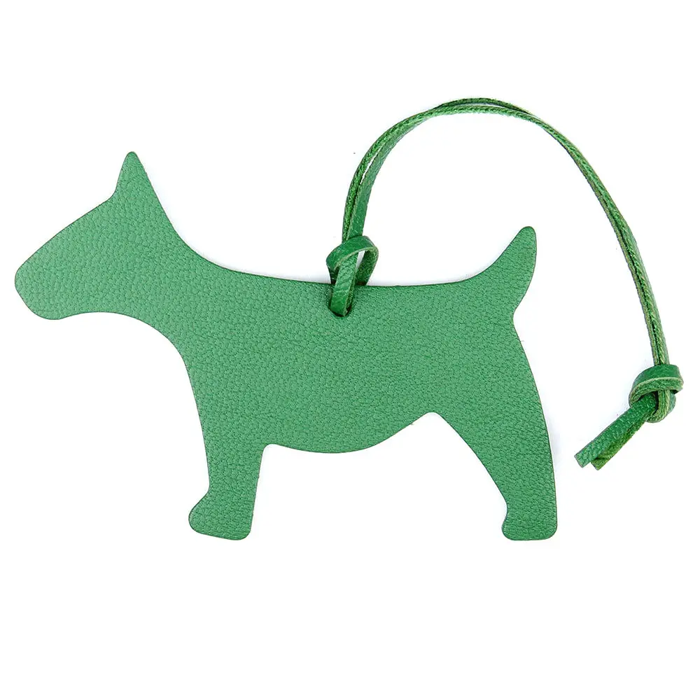 DOG GREEN Известный бренд ручной работы из натуральной кожи олень брелок в виде жирафа кулон брелок для женщин сумка Шарм аксессуары - Цвет: DOG GREEN