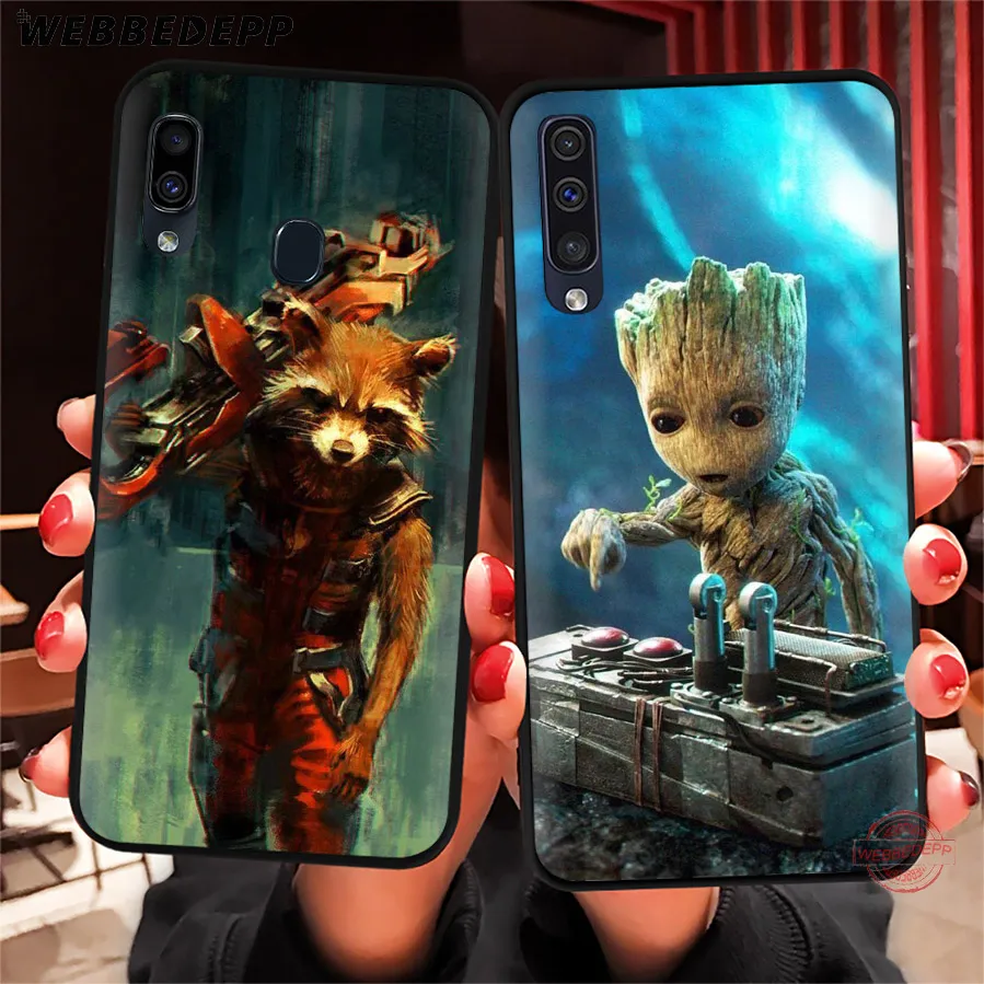 WEBBEDEPP мягкий чехол для телефона с рисунком ракеты енота грута Samsung A50s A40s A30s A20s A10s A60