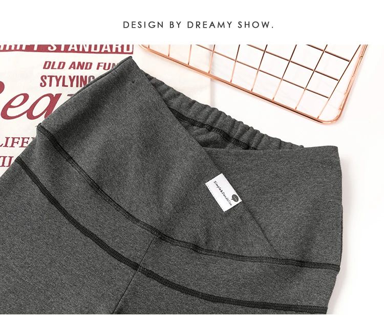 1911# Autumn Winter Skinny Maternity Legging Across V Low Waist Belly Legging for Pregnant Women Cotton Pregnancy Pencil Pants