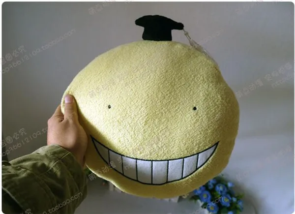 

6 pcs/lot Assassination Classroom Korosensei cosplay plush doll anime cushion comfortable pillow 32cm for gift