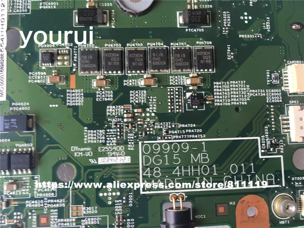 Материнская плата yourui для dell inspiron n5010 модель 52F31 052F31 CN-052F31 материнской платы N5010 DDR3
