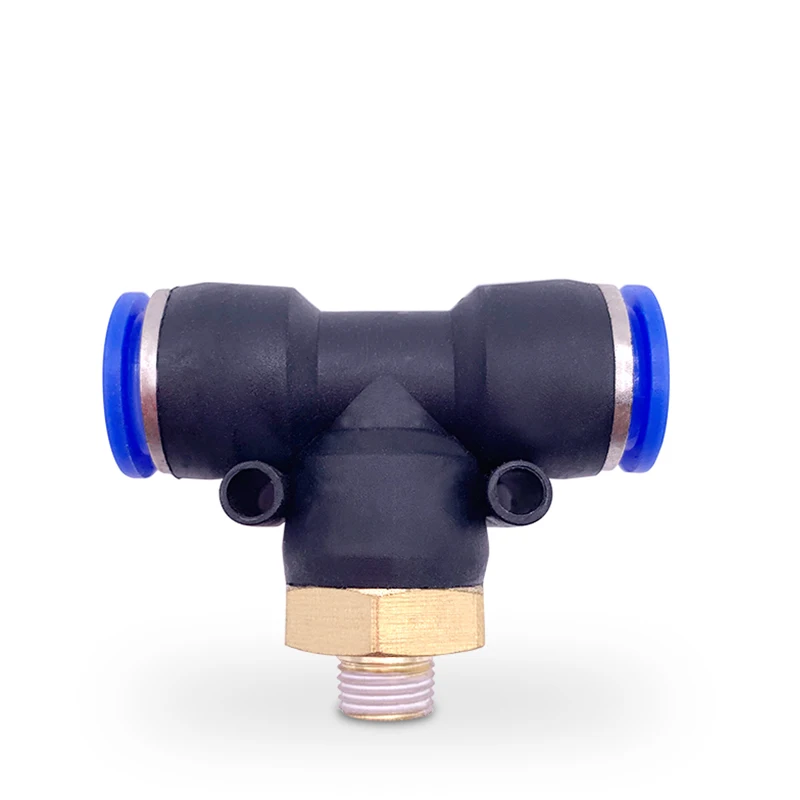 

1PCS Pneumatic Quick Connector PB 4MM 6MM 8MM 10MM 12mm Hose Tube Air Fitting 1/4" 1/8" 3/8" 1/2"BSPT Male Thread Pipe Coupler