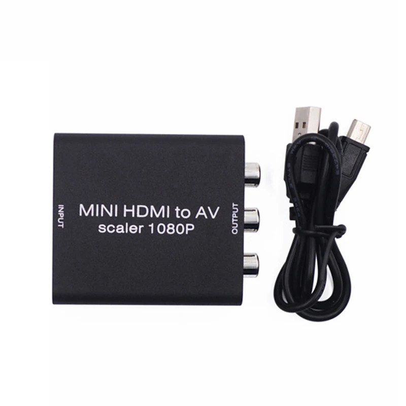 Мини HDMI в AV HD аудио видео конвертер Аудио Синхронизация| |