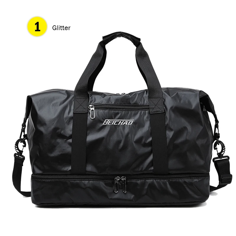 Style 1 Gitter Black Сумка для спортзала Для женщин Фитнес сумка для путешествий с Сумка для обуви Водонепроницаемый, для занятий спортом, йогой, пакет для путешествий Balso Sac De Sporttas XA109D - Цвет: Style 1 Gitter Black