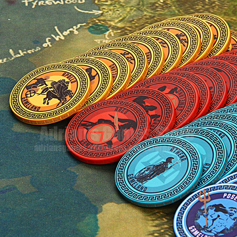 200/300/500 шт древнегреческих мифологии Керамика фишки для покера Zeus Ares Apollo Athena