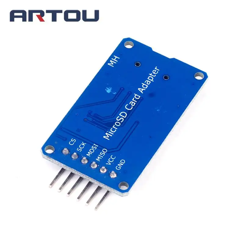2 шт. Micro SD Плата расширения памяти TF карта защитный модуль SPI для Arduino