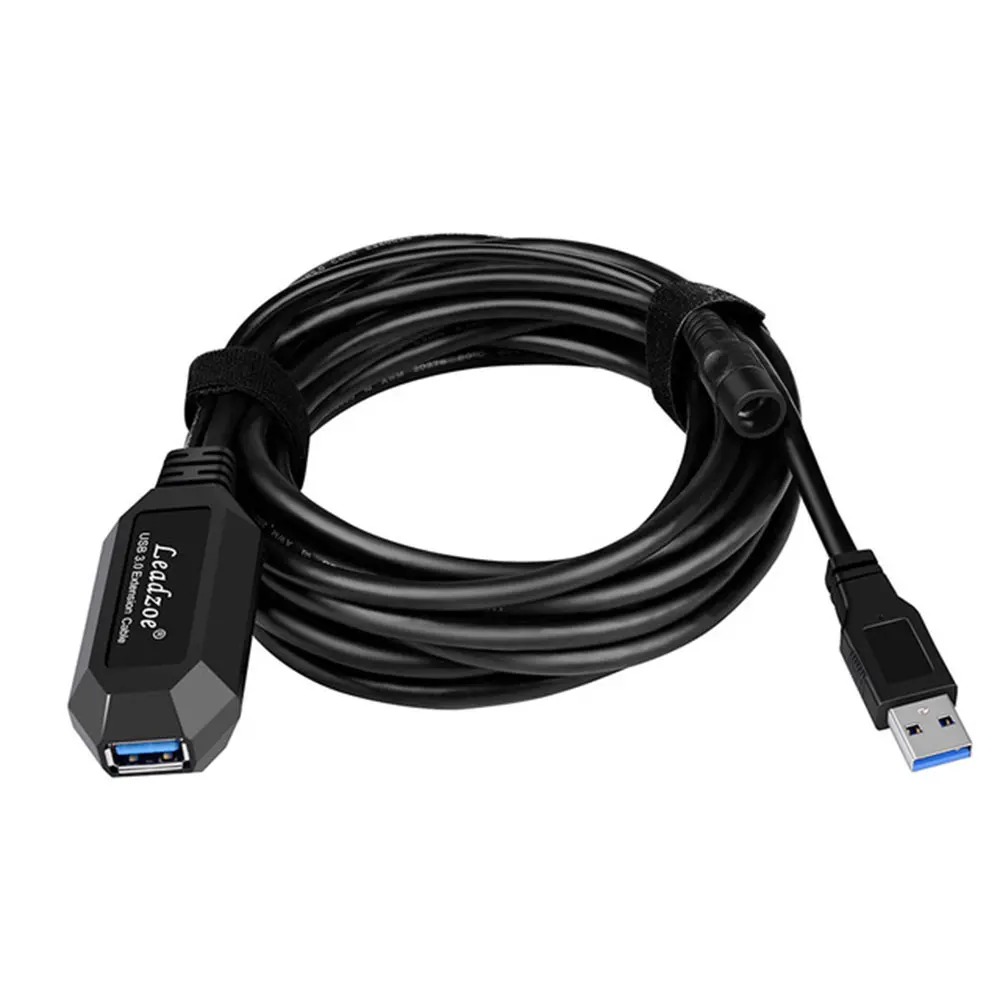 Leadzoe USB удлинитель Мужской и Женский 3 0 Активный 5 м с усилителем сигнала совместим