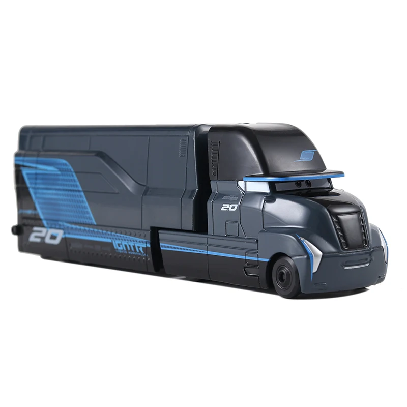Disney Pixar Cars 3 Mack Truck + маленький автомобиль Рамирес Литые металлические игрушечные