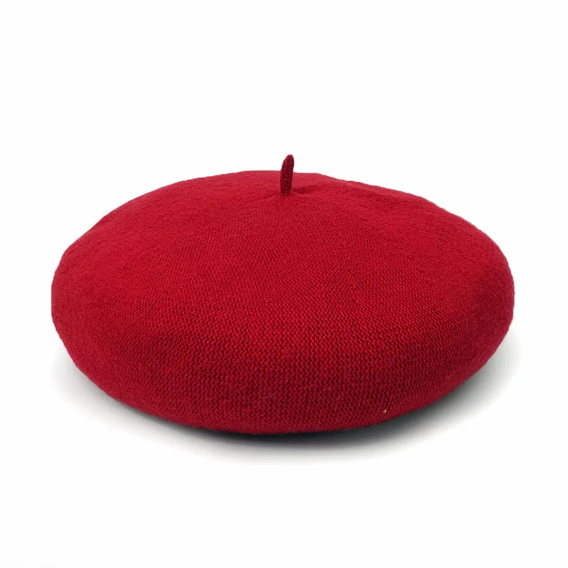 Женская зимняя шапка берет женский полушерстяная шапочка Осень 2018 брендовые