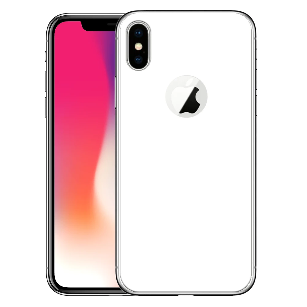 5D изогнутые назад закаленное Стекло для IPhone X царапинам Экран протектор Назад