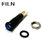 Черный корпус приборной панели автомобиля FILN 8 мм C8, светодиодный световой индикатор 12 В с флагом неисправности батареи и ножкой для припоя