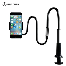 LICHEERS Flexible Mount Holder With 360 Degree Rotation Phone Holder For Universal Mobile Phones With Double  Arms adjustment