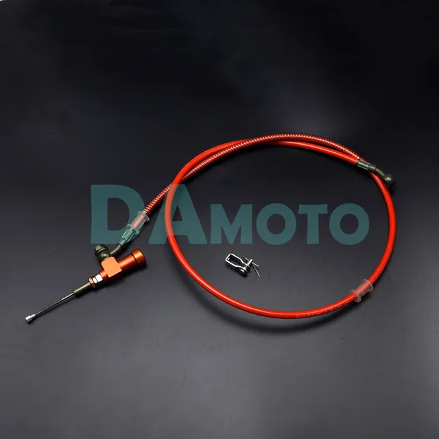 90CM hose and clutch Рычаг мотоцикла регулируемая ручка гидравлический клатч главный цилиндр тормозного насоса гоночный Универсальный для HONDA Yamaha Kawasaki тормоз - Цвет: 90CM hose and clutch