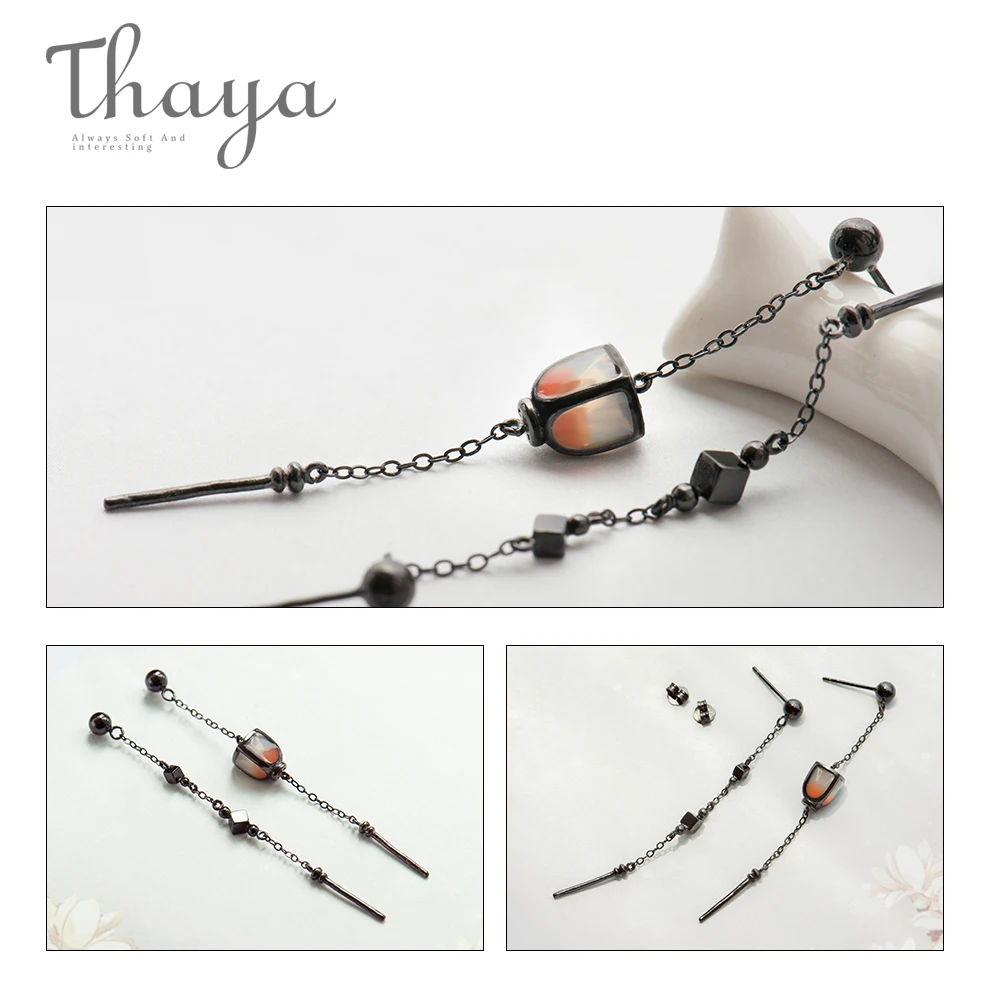 Женские длинные серьги-гвоздики из серебра 925 пробы | Украшения и аксессуары