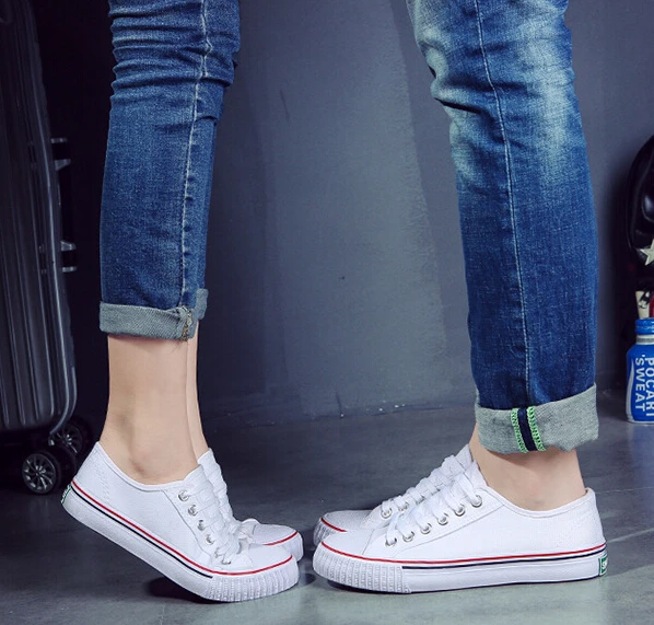 Туфли холщовые для мужчин и женщин Классическая обувь скейтбординга плоская