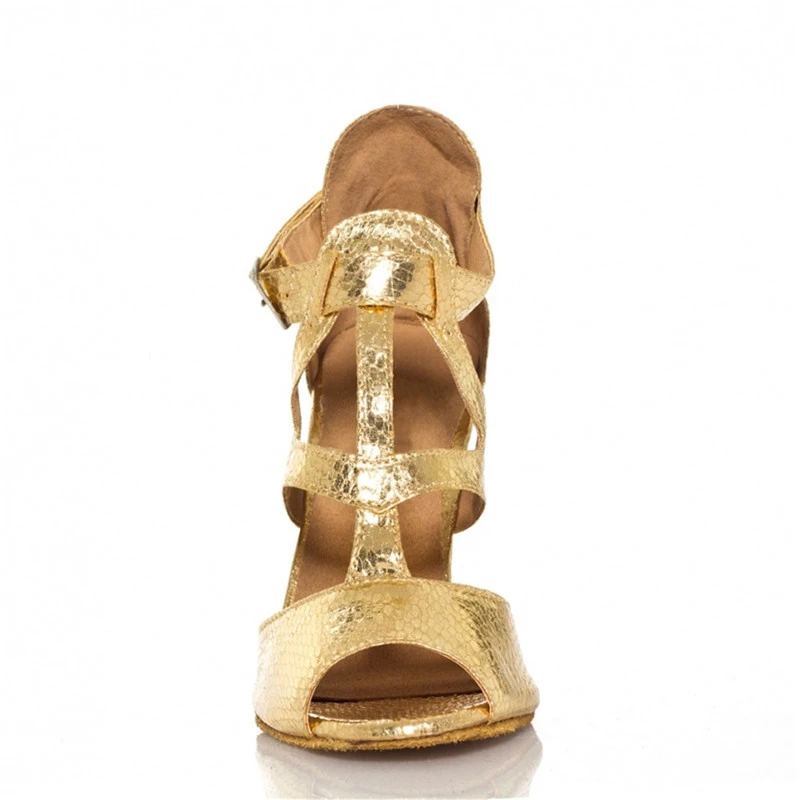 Women Discount Gold Snakeskin Print Dance Shoes Latin Ballroom Salsa Tango 33 34 35 36 37 38 39 40 41 42 | Спорт и развлечения