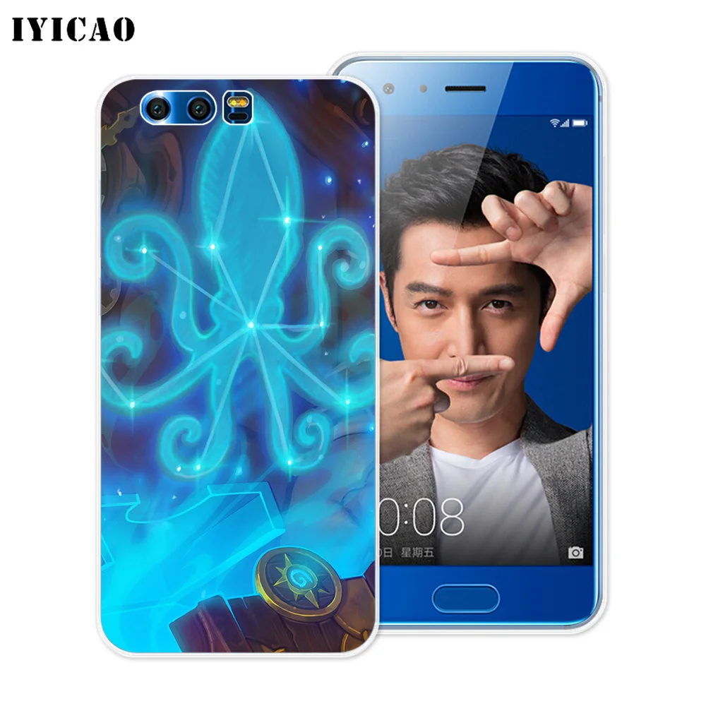 Мягкий силиконовый чехол IYICAO для Huawei Y9 Y7 Y6 Prime 2018 Honor 8C 8X 8 9 10 Lite 7X 7C 6A 7A