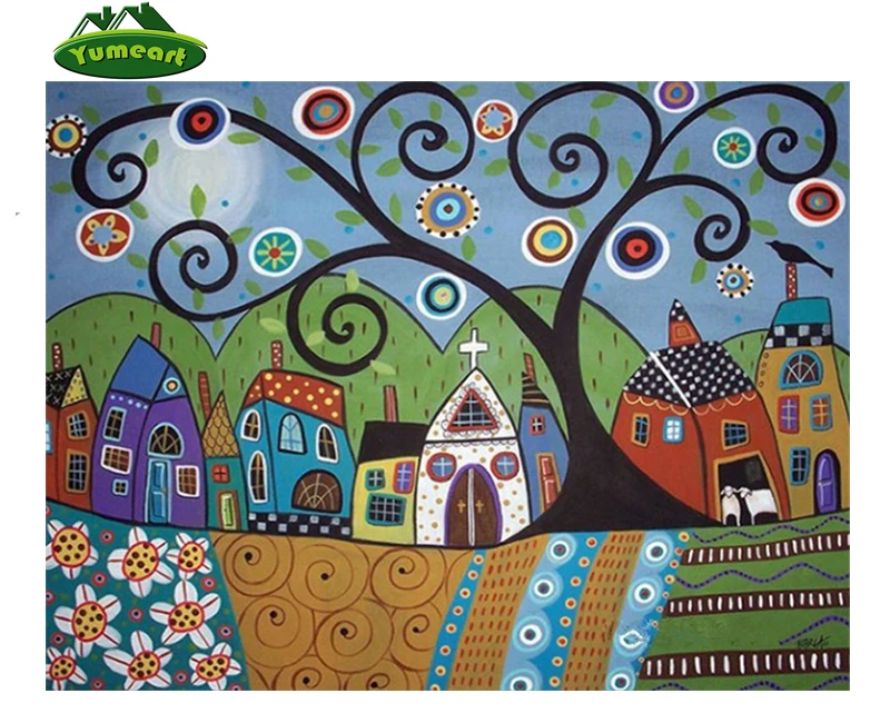 Рукоделие ручная работа алмазная живопись дом строительство вышивка крестиком