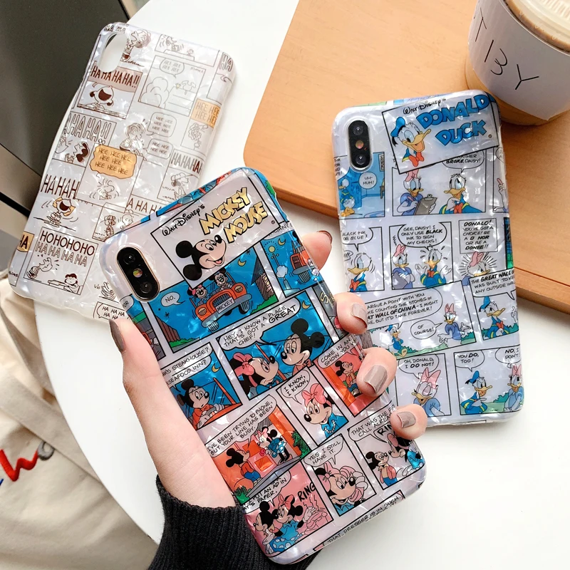 Для iphone X Милая ракушка Минни чехлы для телефонов 7 plus 6 6s 8 Plus мультфильм Винни