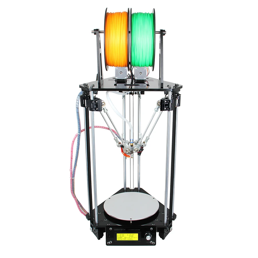 Geeetech 3D принтер с двумя головками Rostock Mini G2S Delta автомобильные комплекты для