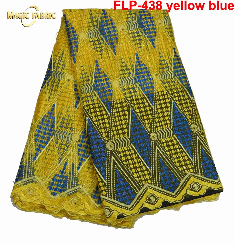 

French Lace Fabric High Class African Laces Fabric Double Organza With Sequins Embroidery For Sewing Beauty Women Dress