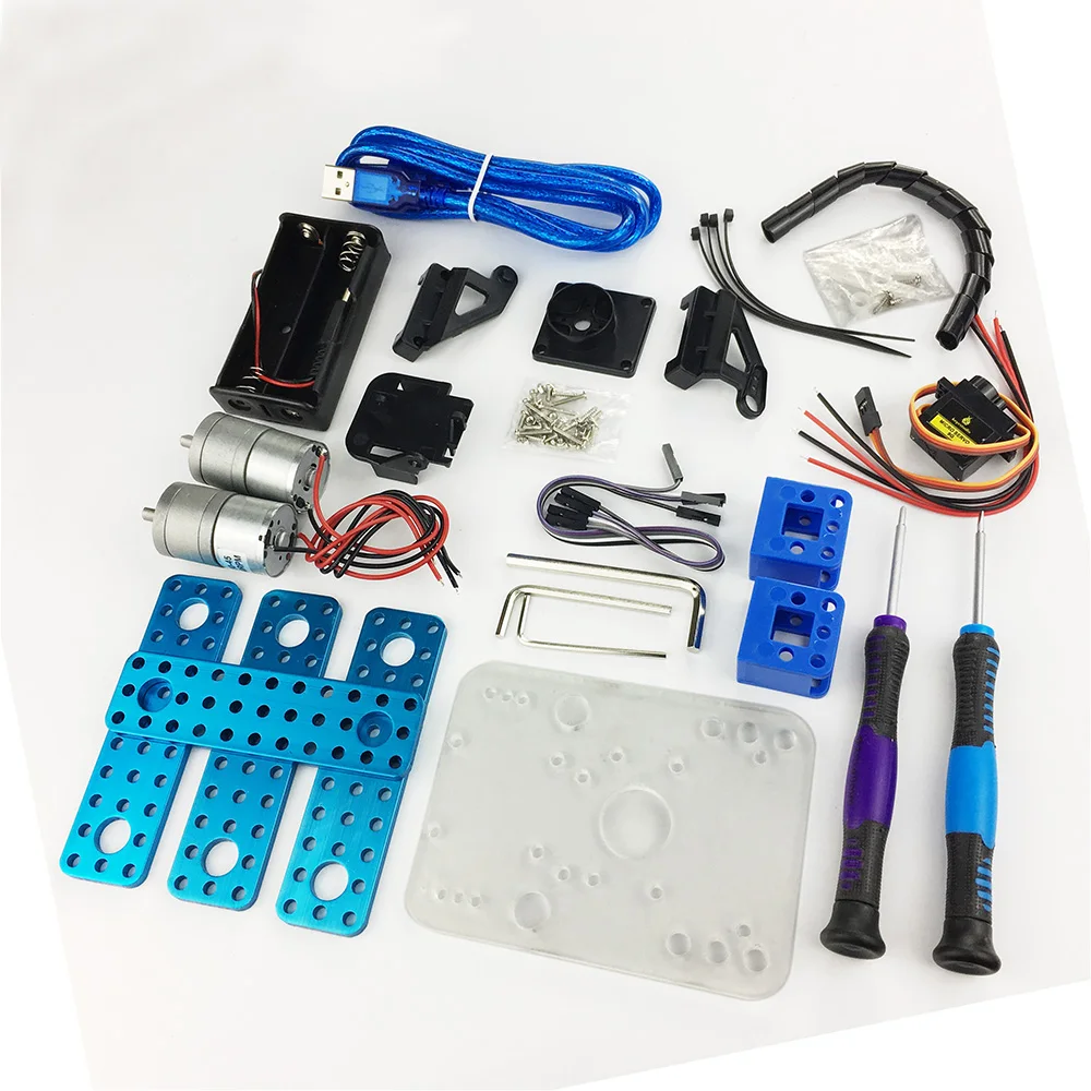 Keyestudio DIY мини-танк умный робот автомобильный комплект для Arduino робот обучение Программирование+ руководство+ PDF(онлайн)+ 5 проектов