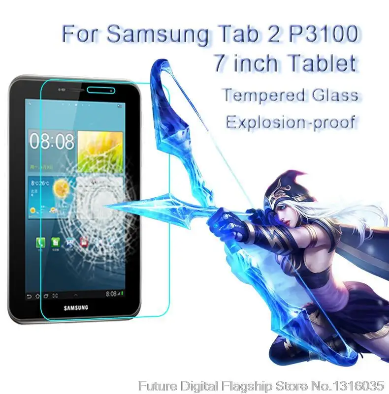 2 шт. Закаленное стекло премиум класса для Samsung Galaxy Tab 7.0 P3100 P3110 P3108 9H Жесткая