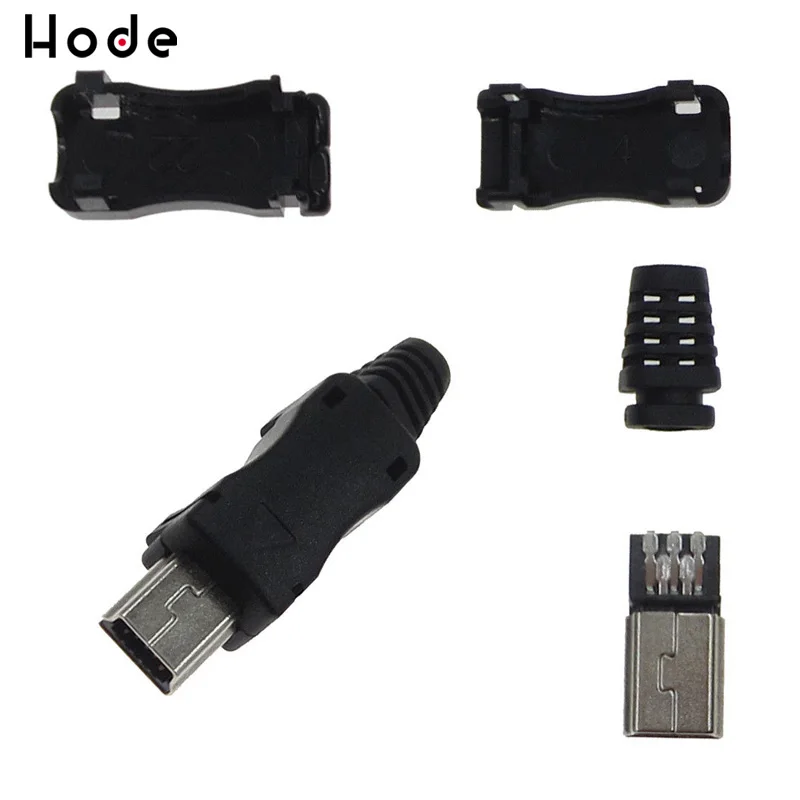 10 комплектов DIY Mini USB 5 контактный разъем с пластиковой крышкой