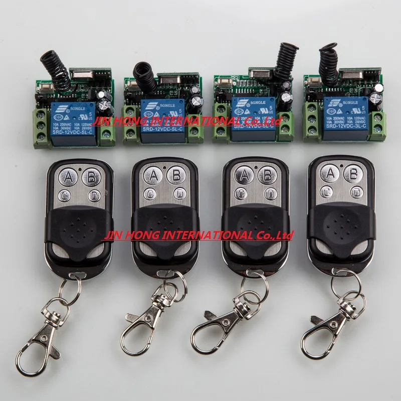 Беспроводной переключатель системы дистанционного управления 12 В 1CH 4