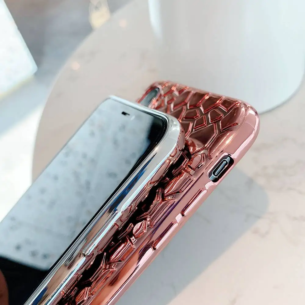 Crocodile pattern crack Back For iphone 6 6S 7 8 Plus Case Cover Anti-Slip Soft TPU Silicon XR X XS MAX Cases Capa |