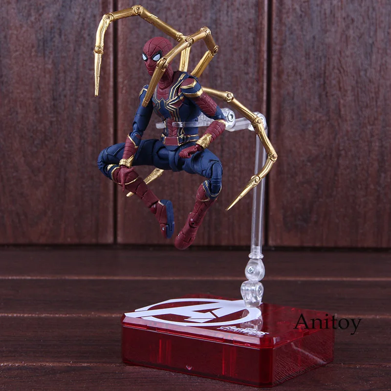 СВЧ Marvel Мстители Бесконечная война Человек-паук Железный Паук и Tamashii сценическая ПВХ фигурка Коллекционная модель игрушки